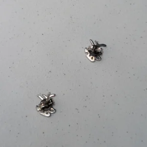 Sterling Silver Japenese Love Earrings, Kanji Character Stud - Image 6