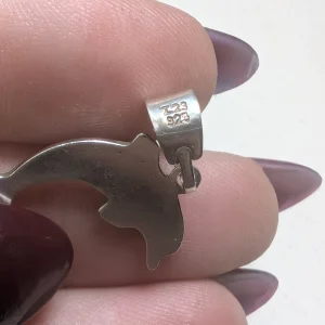 Sterling Silver Dolphin Pendant, Animal Charm - Image 2