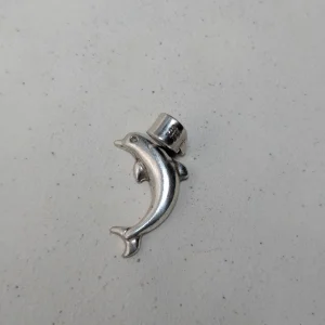 Sterling Silver Dolphin Pendant, Animal Charm - Image 4