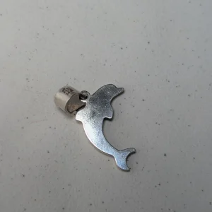 Sterling Silver Dolphin Pendant, Animal Charm - Image 5