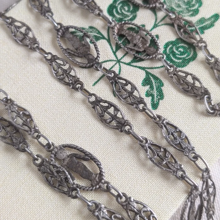 Antique Italian Silver Grand Tour Necklace
