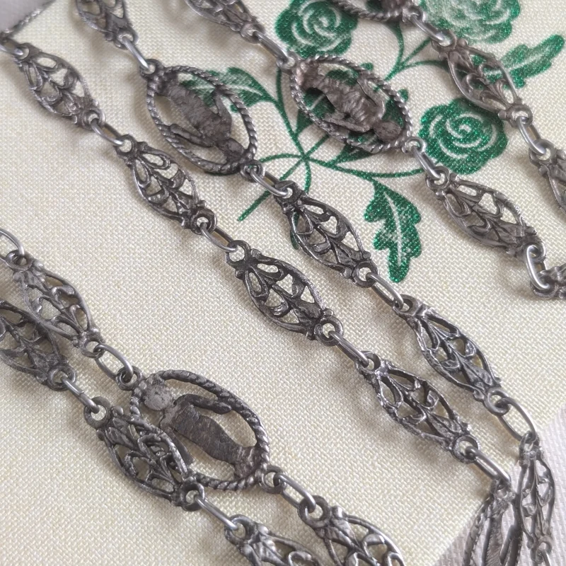 Antique Italian Silver Grand Tour Necklace