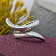 Sterling Silver Wave Wrap Ring