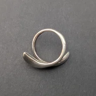 Sterling Silver Wave Wrap Ring, Twisted Crossover - Image 2