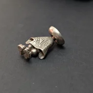 Vintage Mexican Silver Travel Charm, Poncho Sombrero Pendant - Image 6