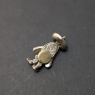 Vintage Mexican Silver Travel Charm, Poncho Sombrero Pendant - Image 5