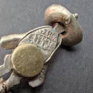 Vintage Mexican Silver Travel Charm, Poncho Sombrero Pendant - Image 4