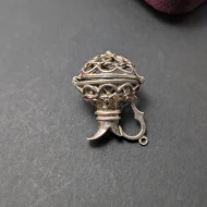 Vintage Sterling Silver Jug Decanter Charm, Opens Ornate - Image 4