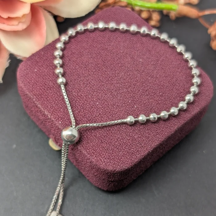 Vintage Sterling Silver Italy Drawstring Bracelet