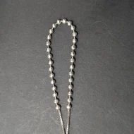 Vintage Sterling Silver Italy Drawstring Bracelet, Love Heart - Image 2