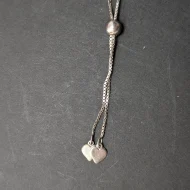 Vintage Sterling Silver Italy Drawstring Bracelet, Love Heart - Image 5