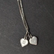 Vintage Sterling Silver Italy Drawstring Bracelet, Love Heart - Image 4