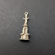 Vintage Silver Fountain Square Charm, Cincinnati Ohio - Image 2