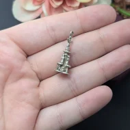 Vintage Silver Fountain Square Charm, Cincinnati Ohio - Image 3