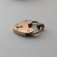 Antique Rare Rose Gold Heart Padlock, 9ct Gold - Image 13