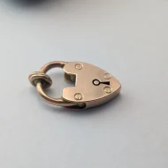 Antique Rare Rose Gold Heart Padlock, 9ct Gold - Image 12