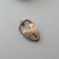 Antique Rare Rose Gold Heart Padlock, 9ct Gold - Image 10