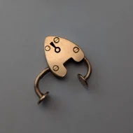 Antique Rare Rose Gold Heart Padlock, 9ct Gold - Image 6