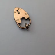 Antique Rare Rose Gold Heart Padlock, 9ct Gold - Image 5