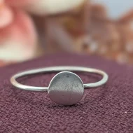 Sterling Silver Disc Stacking Ring