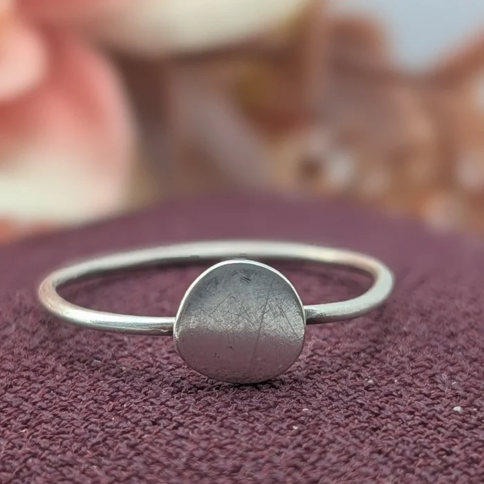 Sterling Silver Disc Stacking Ring