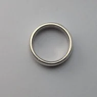 Vintage Sterling Silver Wedding Band, Chunky Stacking Ring 925 - Image 2