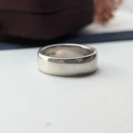 Vintage Sterling Silver Wedding Band, Chunky Stacking Ring 925 - Image 8