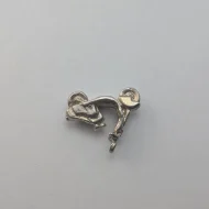 Vintage Silver Vespa Charm, Italian Scooter Pendant - Image 4