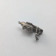 Vintage Silver Vespa Charm, Italian Scooter Pendant - Image 4