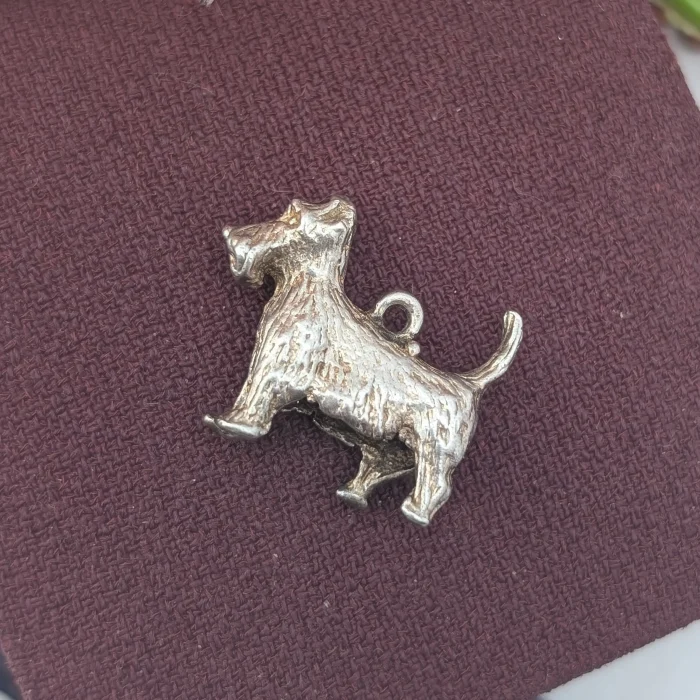 Vintage Silver Scottie Dog Charm