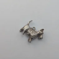 Vintage Silver Scottie Dog Charm, Terrier Pendant - Image 5