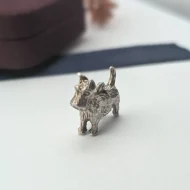 Vintage Silver Scottie Dog Charm, Terrier Pendant - Image 4