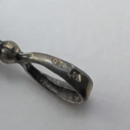 Vintage Sterling Silver Baltic Amber Pendant - Image 9