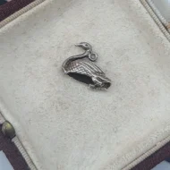 Vintage Silver Swan Charm