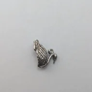 Vintage Silver Swan Charm, Bird Pendant - Image 4