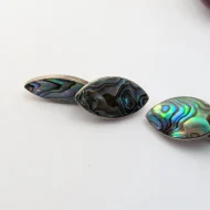 Vintage Sterling Silver Abalone Shell Cufflinks - Image 5