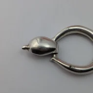 Vintage Silver Chunky Round Link Bracelet, Modernist - Image 10