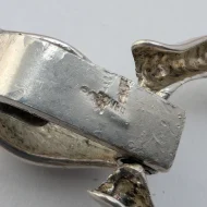 Vintage Silver Chunky Round Link Bracelet, Modernist - Image 7