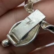 Vintage Silver Chunky Round Link Bracelet, Modernist - Image 6