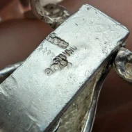 Vintage Silver Chunky Round Link Bracelet, Modernist - Image 5