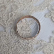 Antique 9ct Rose Gold Wedding Band, Plain Simple Ring Chester Hallmark 1924 - Image 10