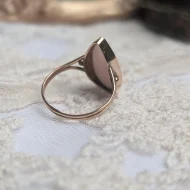 Antique 9ct Rose Gold Cameo Ring, Pink Shell - Image 10