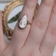 Antique 9ct Rose Gold Cameo Ring, Pink Shell - Image 6