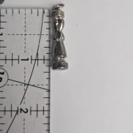 Antique Sterling Silver Lucky Ju Ju Doll Amulet Charm Pendant - Image 10