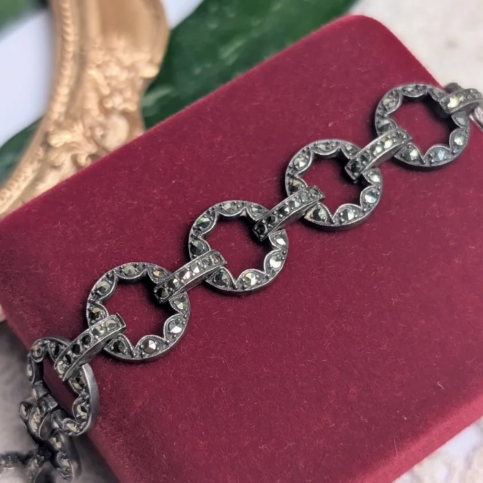 Vintage Art Deco Sterling Silver Bracelet