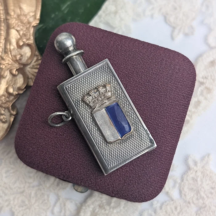 Vintage Silver Enamel Striker Case