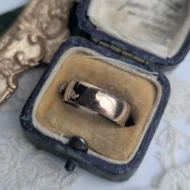 Antique 9ct Rose Gold Wedding Band