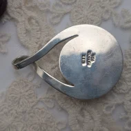 Sterling Silver Sodalite Modernist Pendant, Mexico 925 CII - Image 10