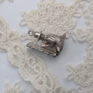 Vintage Silver Wailing Wall Prayer Charm, Jerusalem Western Wall - Image 2