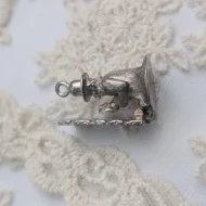Vintage Silver Wailing Wall Prayer Charm, Jerusalem Western Wall - Image 8